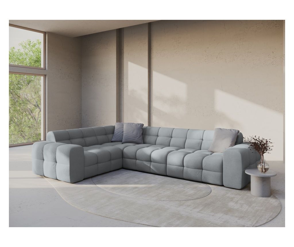 Micadoni Home Kendal Metallic Corner Sofa