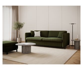 Posteljni kavč Micadoni Home Gloria, zelen, 80x102x202 cm
