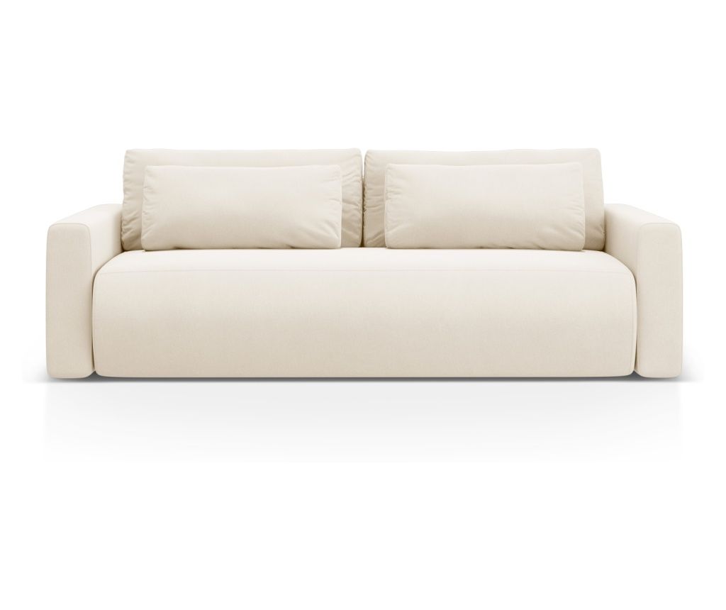 Kauč trosjed s funkcijom kreveta Cosmopolitan Design, Belfast, krem, bijela