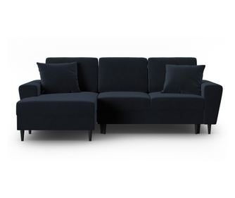 Rozkładana sofa narożna Cosmopolitan Design Kyoto, ciemnoniebieska