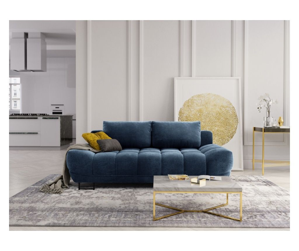 Windsor & Co. 868104 Cirrus raztegljiv kavč, modra, 90x112x215 cm