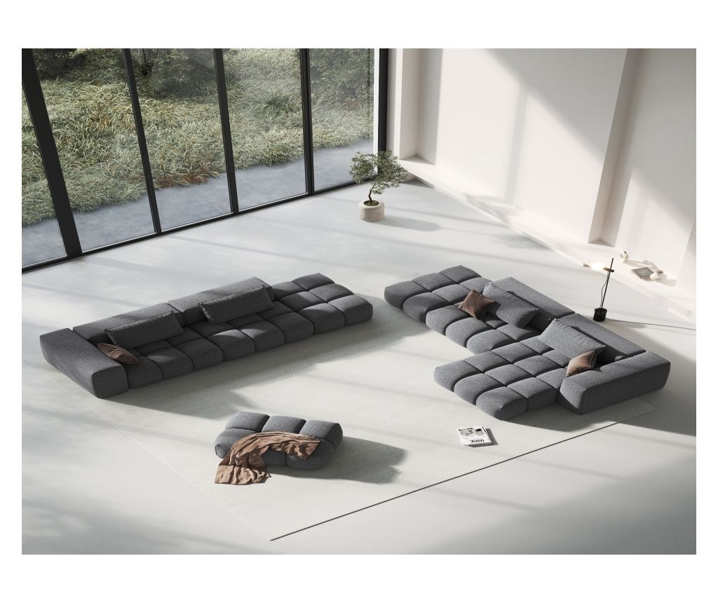 Modularna kutna garnitura CXL by Christian Lacroix, Lorella, siva