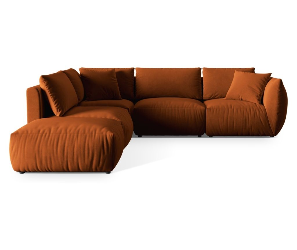 Micadoni Home Chris Modular Corner Sofa, Terracotta