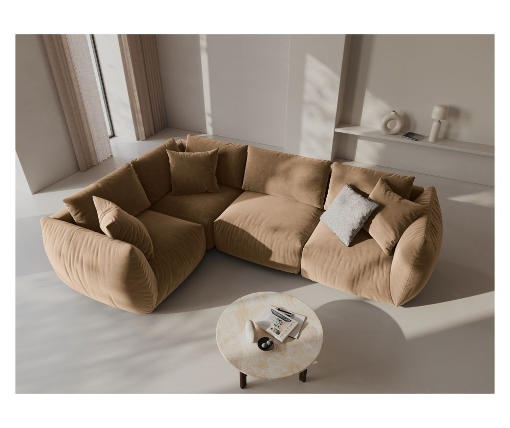 Micadoni Home Chris Corner Sofa, Sand