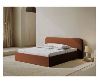 Micadoni Home 540634 Ágy, Elizabeth, Terracotta, Fekvőfelület 180x200 cm