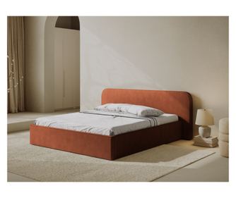 Łóżko Micadoni Home Elizabeth, Czerwone