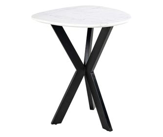 Măsuță laterală Trocadero, Richmond Interiors, Negru, Alb