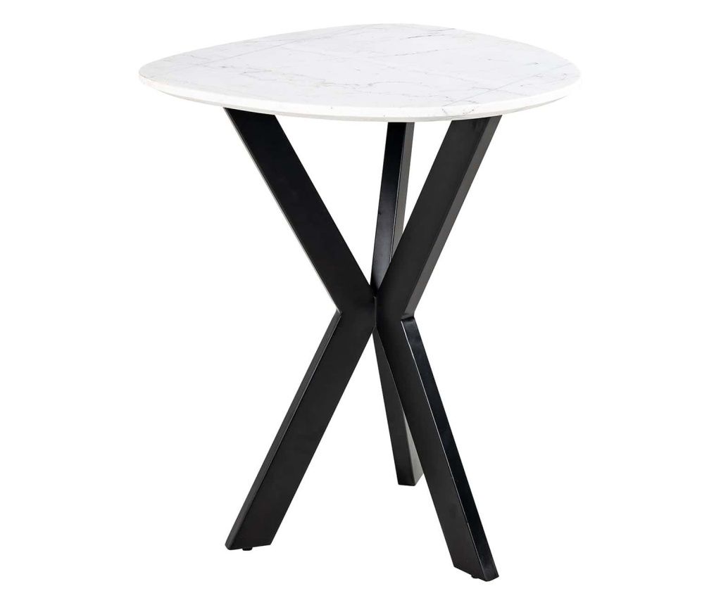 Βοηθητικό Τραπέζι Trocadero, Richmond Interiors, Μαύρο, Λευκό