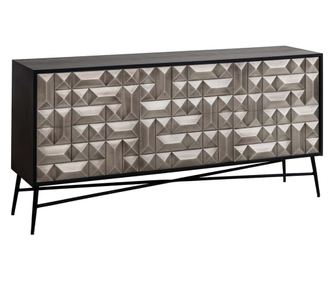 Vitrina Tetro, Richmond Interiors, srebrna