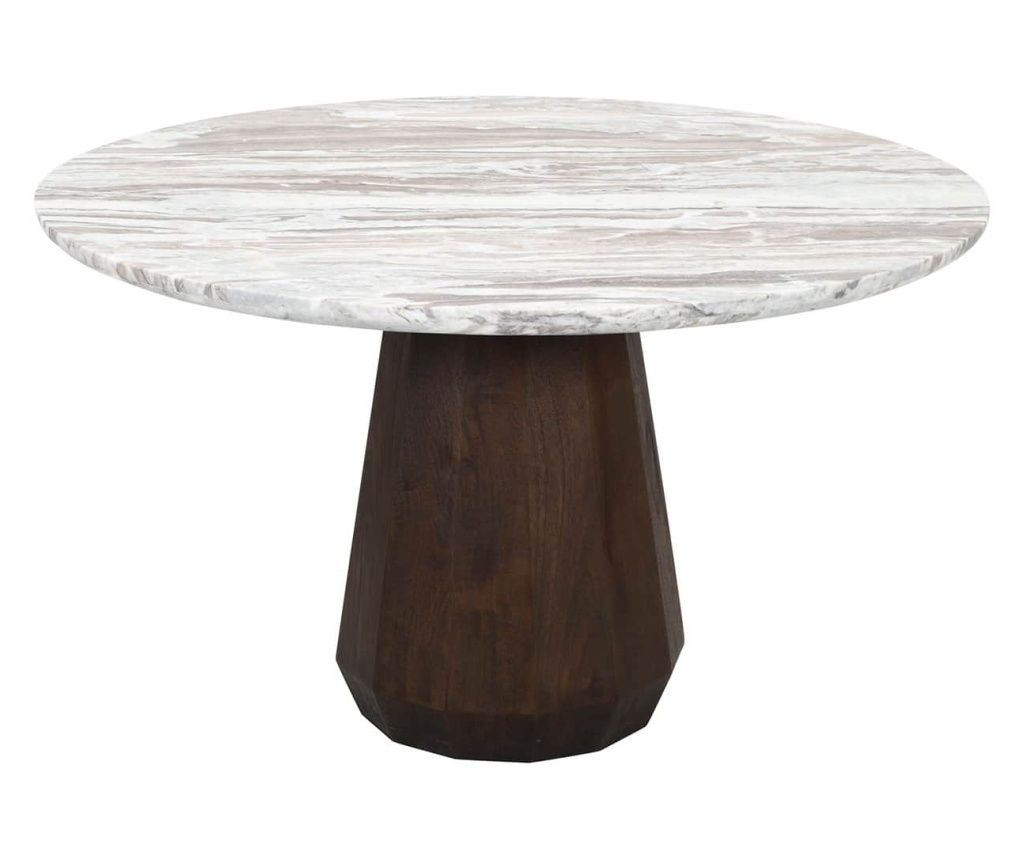 Oberoy Dining Table 130Ø, Richmond Interiors, brown