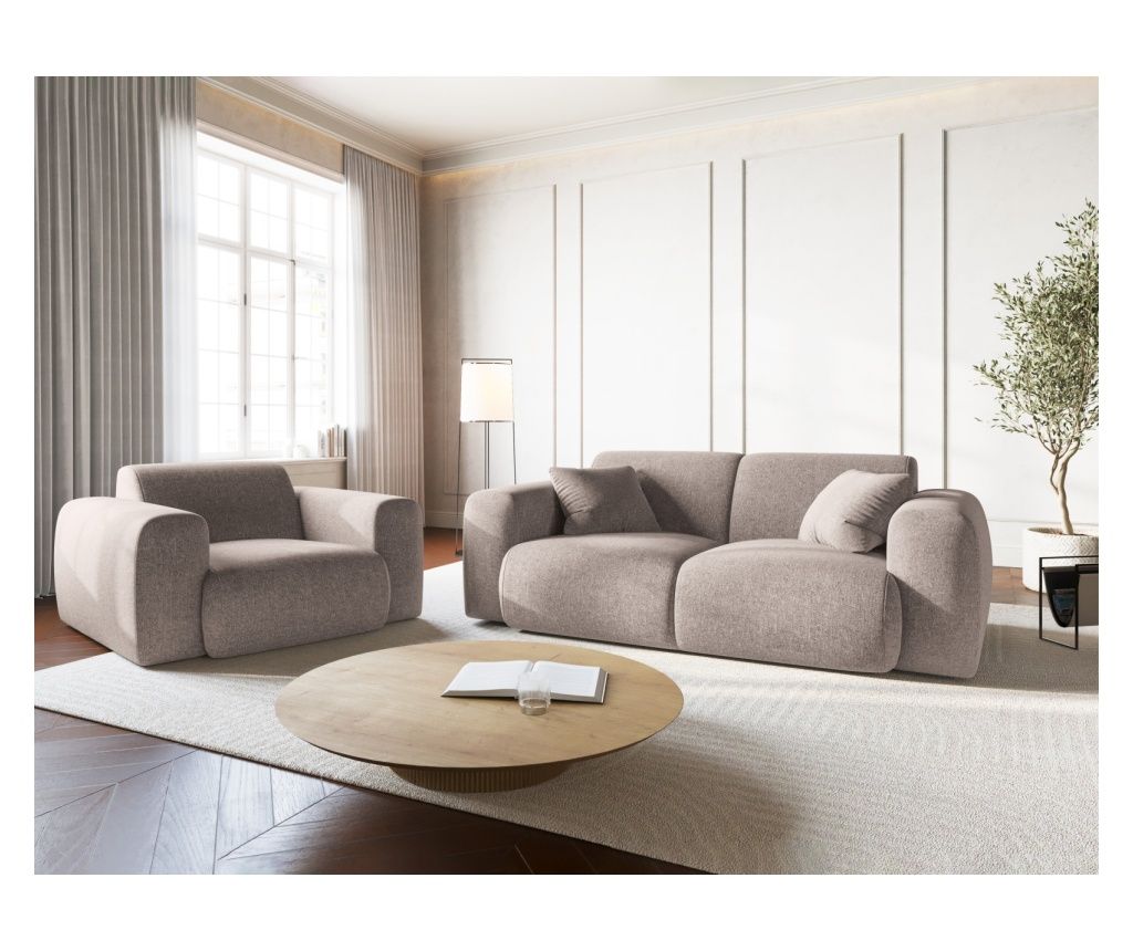 Kauč dvosjed Cosmopolitan Design, Nolio, bež