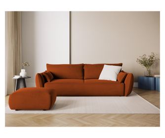 Raztegljiv kavč Cosmopolitan Design 628991, Matera, terakota