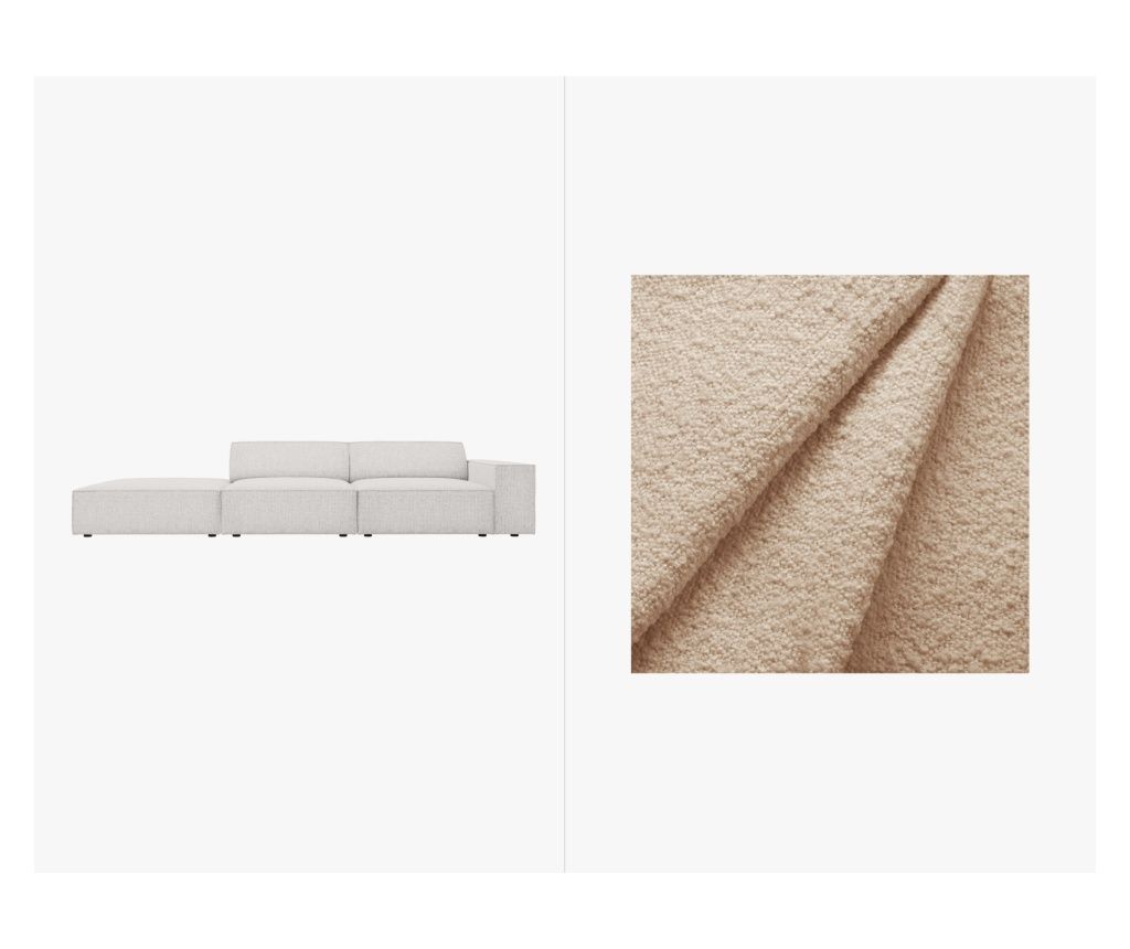 Micadoni Home Jodie bézs színű kanapé