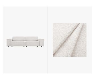 Micadoni Home Jodie Fehér Kanapé