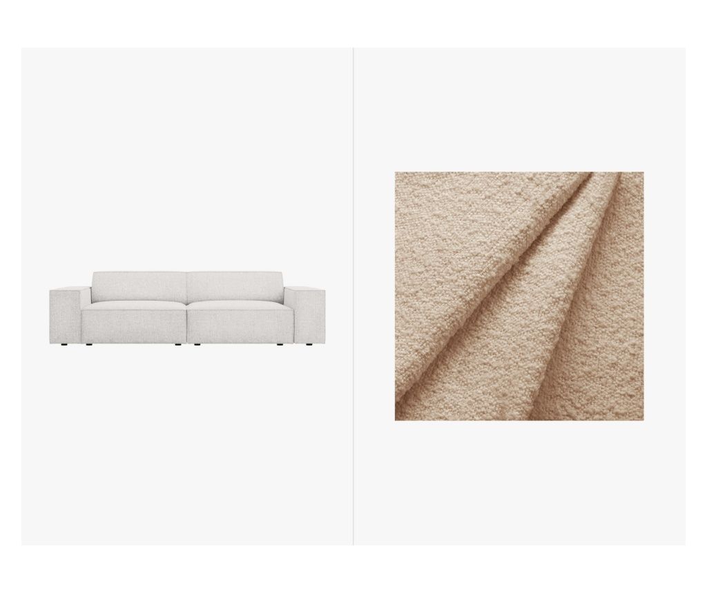 Micadoni Home Jodie bézs színű kanapé