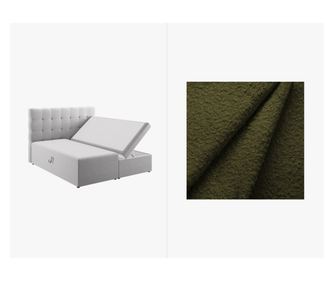 Łóżko kontynentalne Micadoni Home, Mamaia, Ciemna oliwka