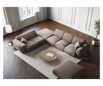 Γωνιακός καναπές Cosmopolitan Design Nolio μπεζ