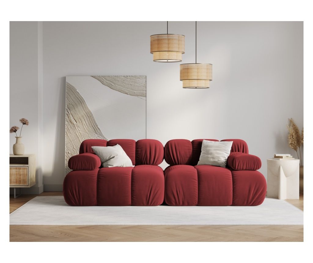 Milo Casa Modular Two-Seater Sofa, Tropea, Dark Red
