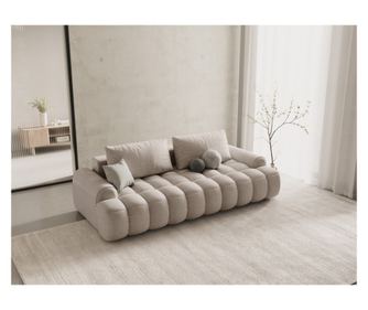 Panoramski kavč Cosmopolitan Design 623910, Linz, peščene barve