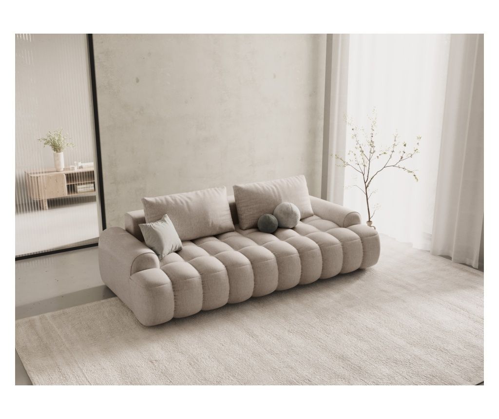 Panoramski kauč s funkcijom kreveta Cosmopolitan Design, Linz, boja pijeska