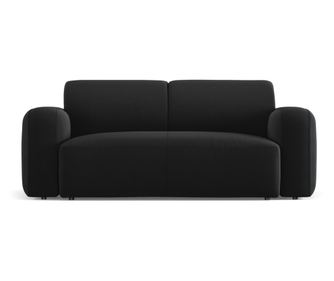 Mazzini Jasmin fekete kétszemélyes kanapé