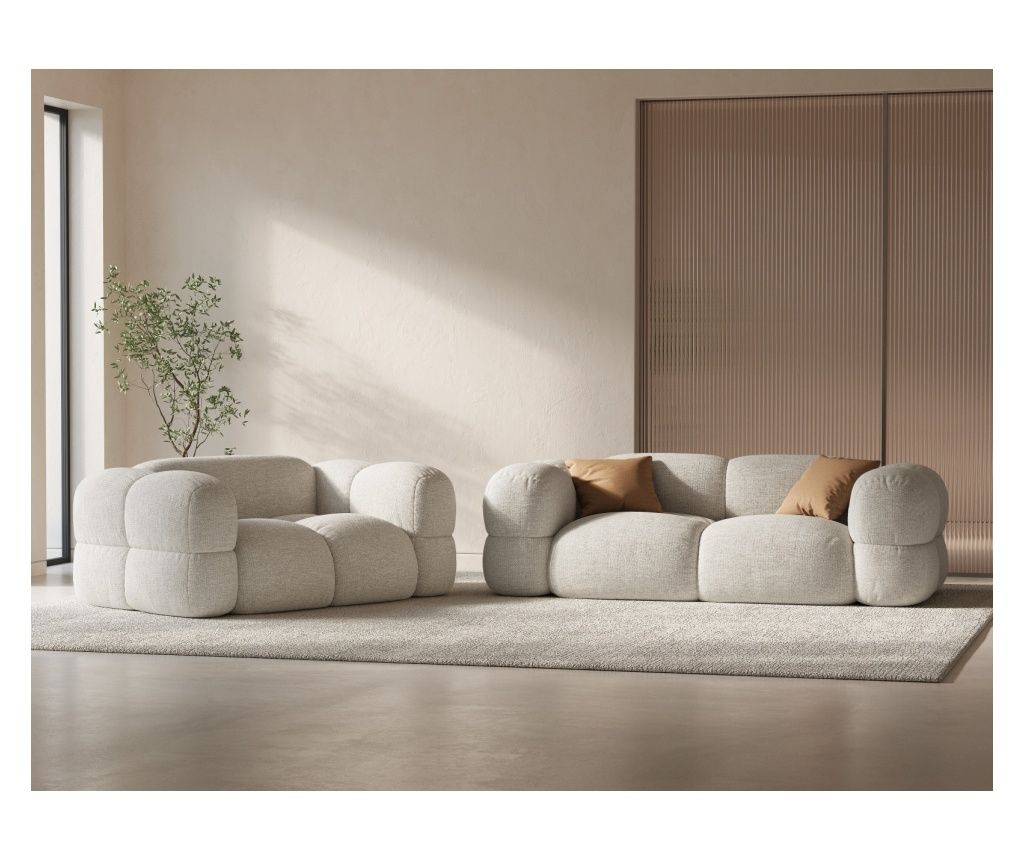 Cosmopolitan Design Loretto bézs színű kanapé