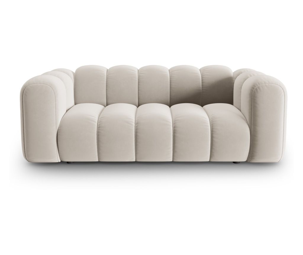 Micadoni Home Lupine bézs kétszemélyes kanapé