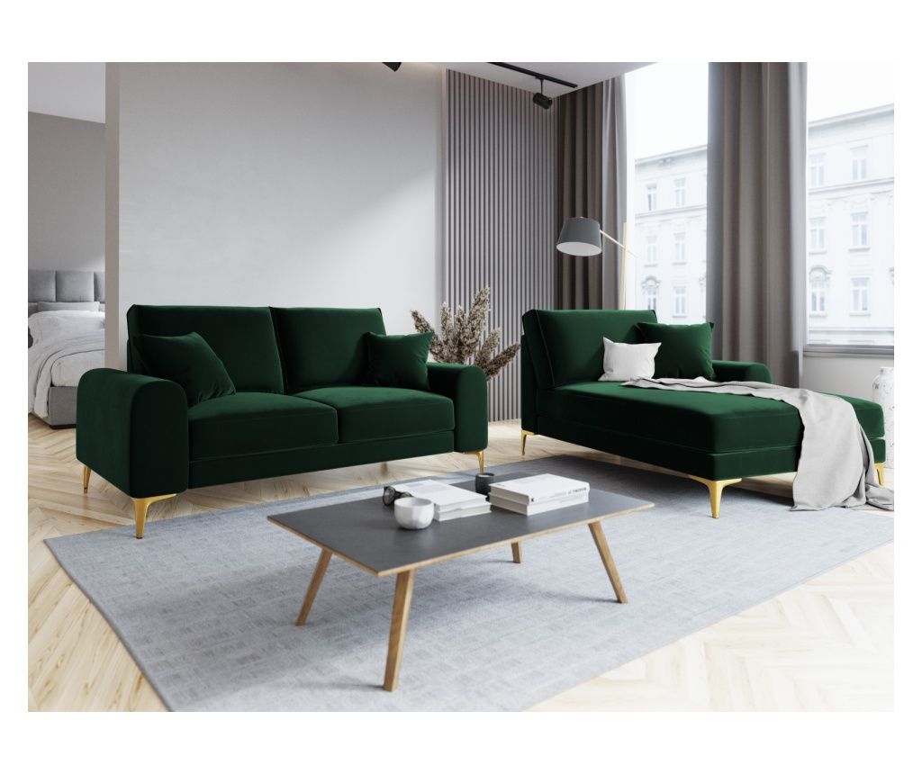 Mazzini Madara Dark Green Loveseat