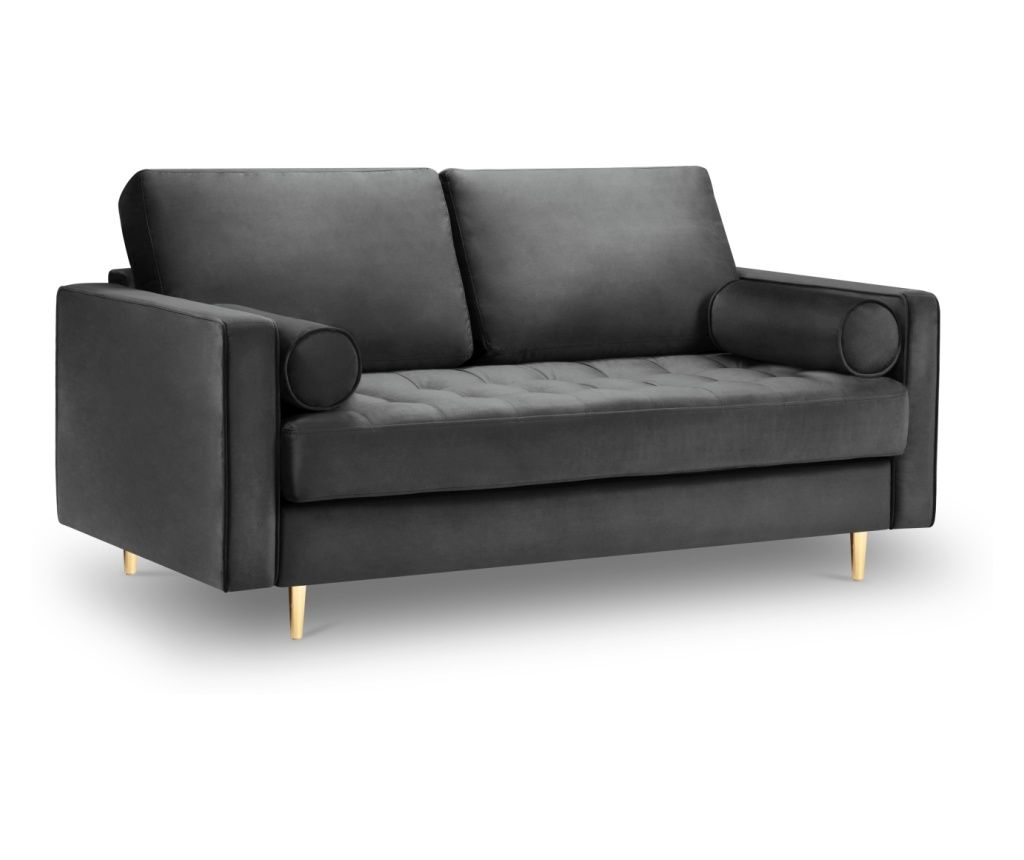 Milo Casa Loveseat Sofa, Santo, Dark Gray