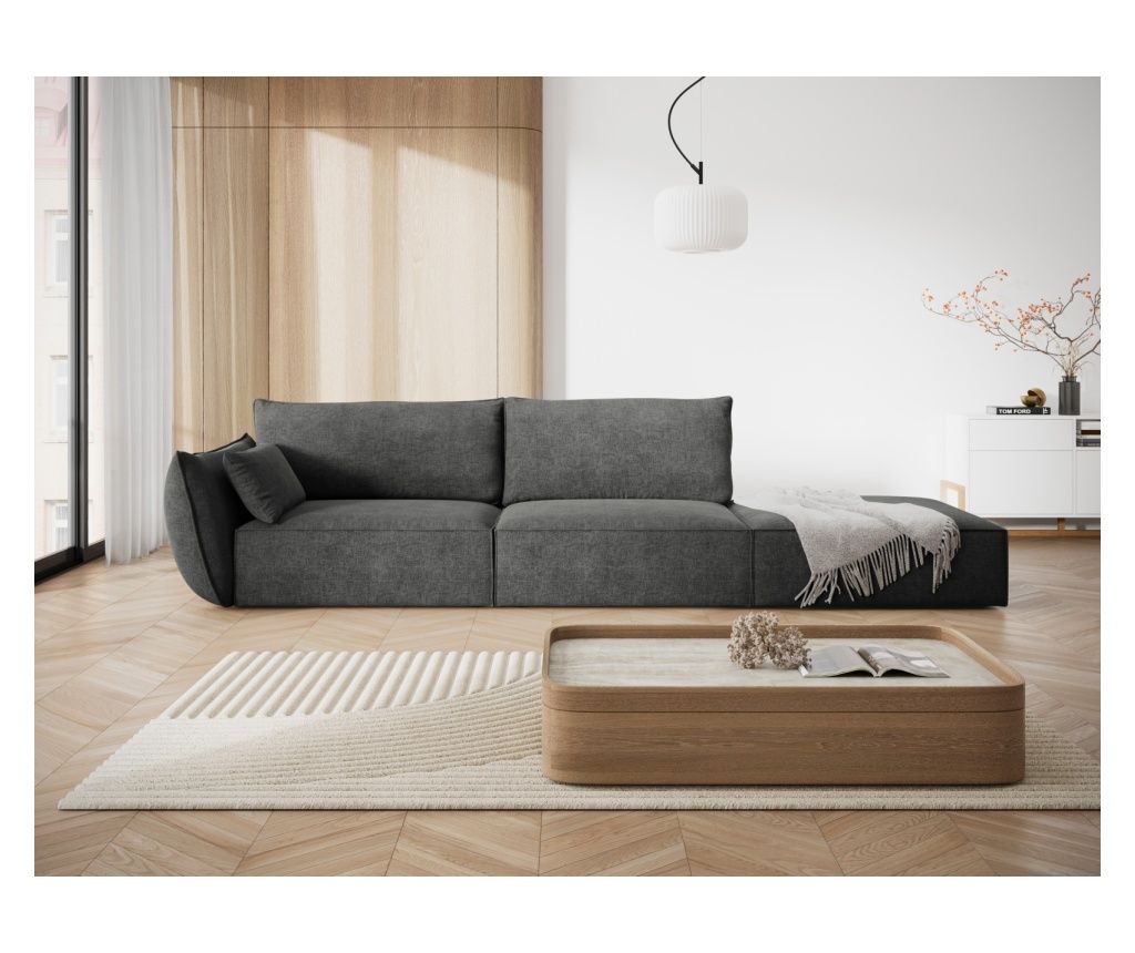 Καναπές Mazzini Vanda Σκούρο Γκρι