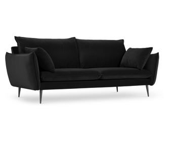 Milo Casa Elio fekete, 3 személyes kanapé