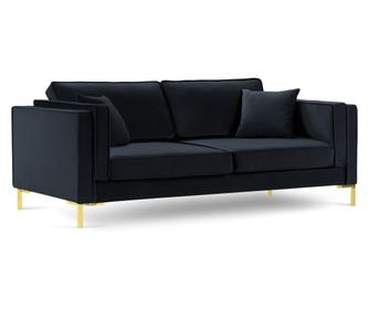 Milo Casa Luis Granatowa Sofa Trzyosobowa