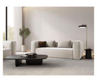 Mazzini Verbena krém színű, 3 személyes kanapé