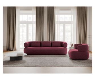 Panoramatická pohovka Windsor & Co Aldrin, třešňová barva