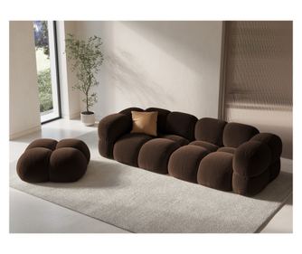Cosmopolitan Design Ottoman, Loretto, Csokoládé színű