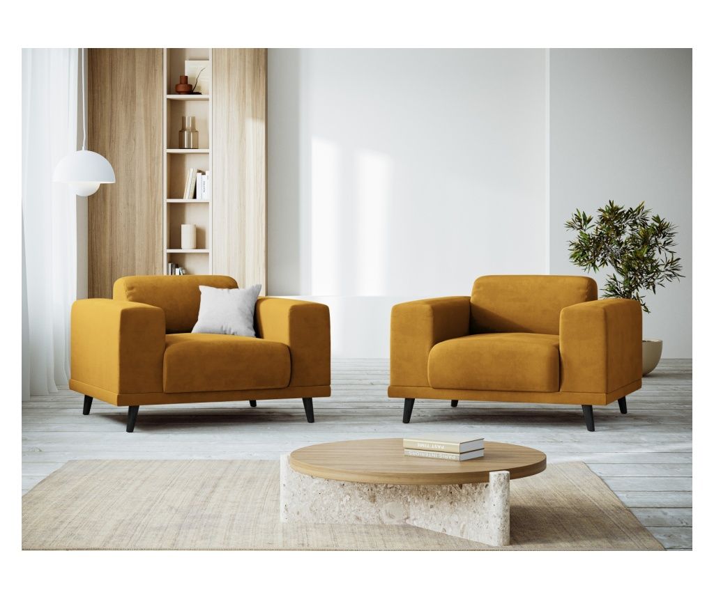 Milo Casa Giorgio sárga fotel