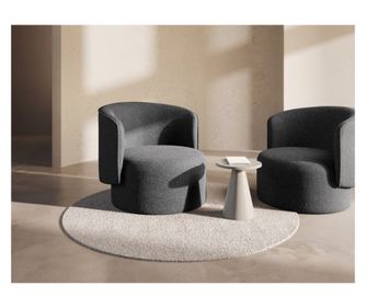 Fotel Micadoni Home Golda, kolor popielaty