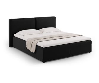 Boxspring postelja Cosmopolitan Design 621991, Arendal, črna, spalna površina 160x200 cm