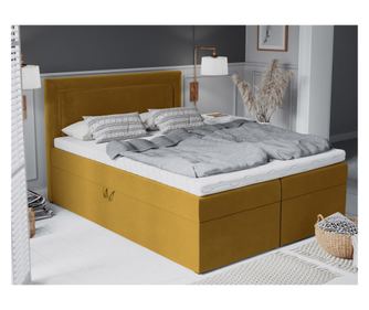 Mazzini Yucca Żółte Łóżko Kontynentalne