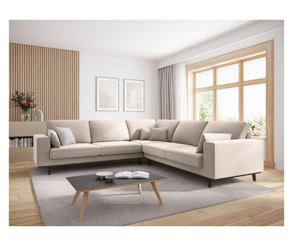 Mazzini Hebe bézs sarokgarnitúra