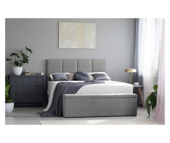 Čelo postele Mazzini, Begonia, šedá