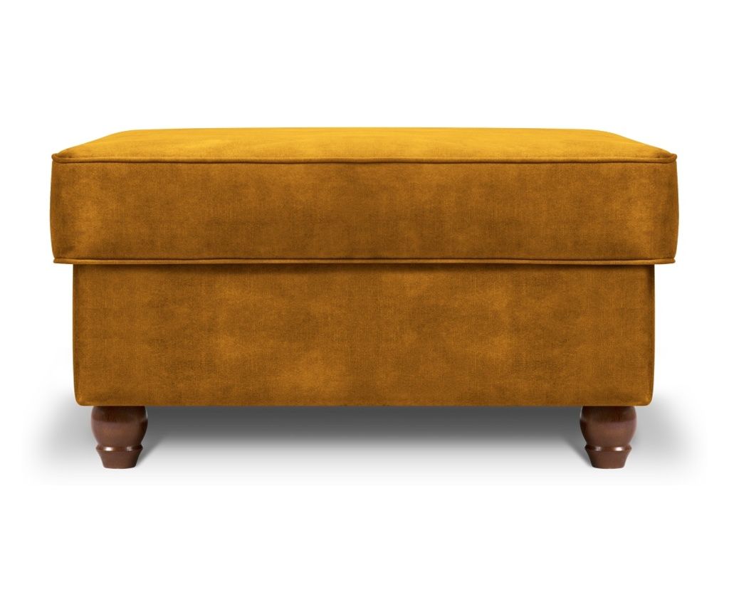 Pouf Windsor & Co 862199, Phoebe, Κίτρινο, 43x83x83 εκ.