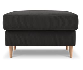 Mazzini Ottoman, Rose, Dark Gray