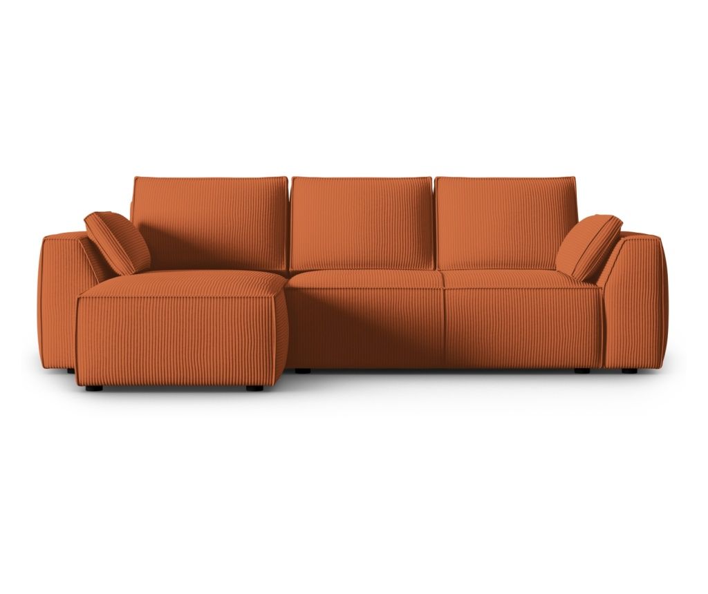 Mazzini Fennel Brick Color Sofa Bed Corner Set