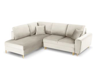 Κρεβάτι-Καναπές Γωνιακός Cosmopolitan Design Kyoto Ανοιχτό Μπεζ