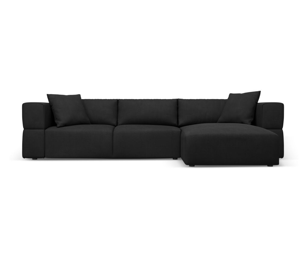 Milo Casa Esther Black Corner Sofa