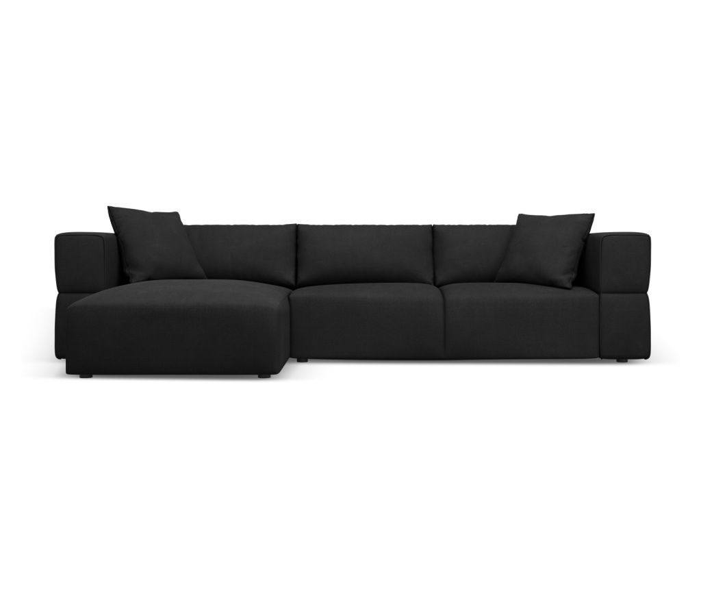 Milo Casa Sectional Sofa, Esther, Black
