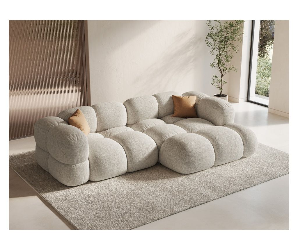 Cosmopolitan Design Loretto bézs sarokgarnitúra