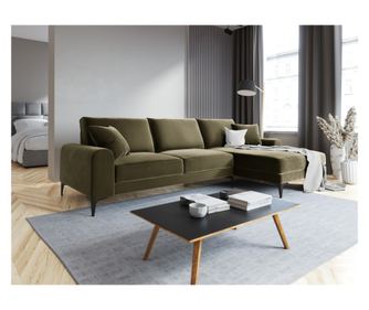 Mazzini Madara Πράσινος Γωνιακός Καναπές