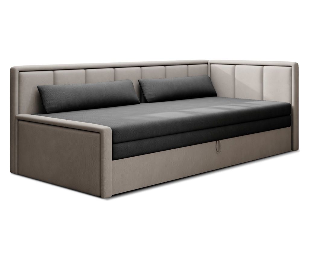 Three-seater sofa, gray